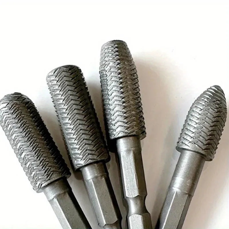 5-Pc Rotary Burr File Set – High Carbon Steel Grinding Bits Rotary Burr File Set Axl