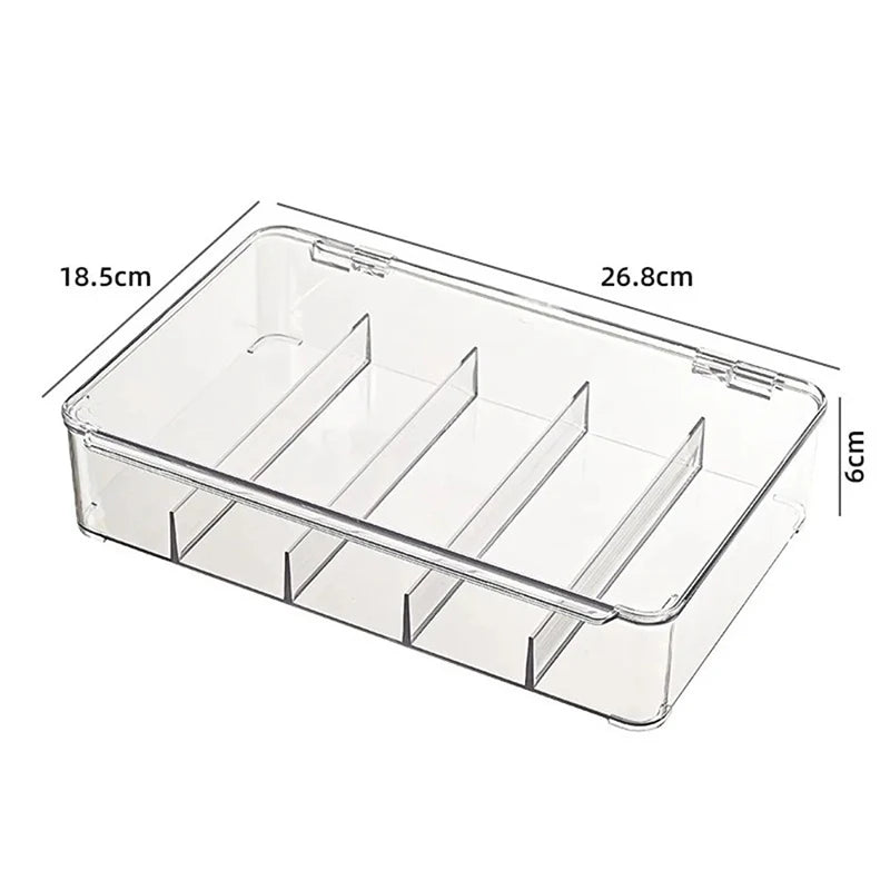 5-Slot Transparent Glasses & Sunglasses Organizer Box Eyeglasses Organizer Box Axl onesize