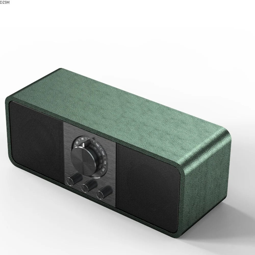 Retro Bluetooth 5.0 Speaker FM Radio Vintage Wood Design Retro Bluetooth Speaker Axl