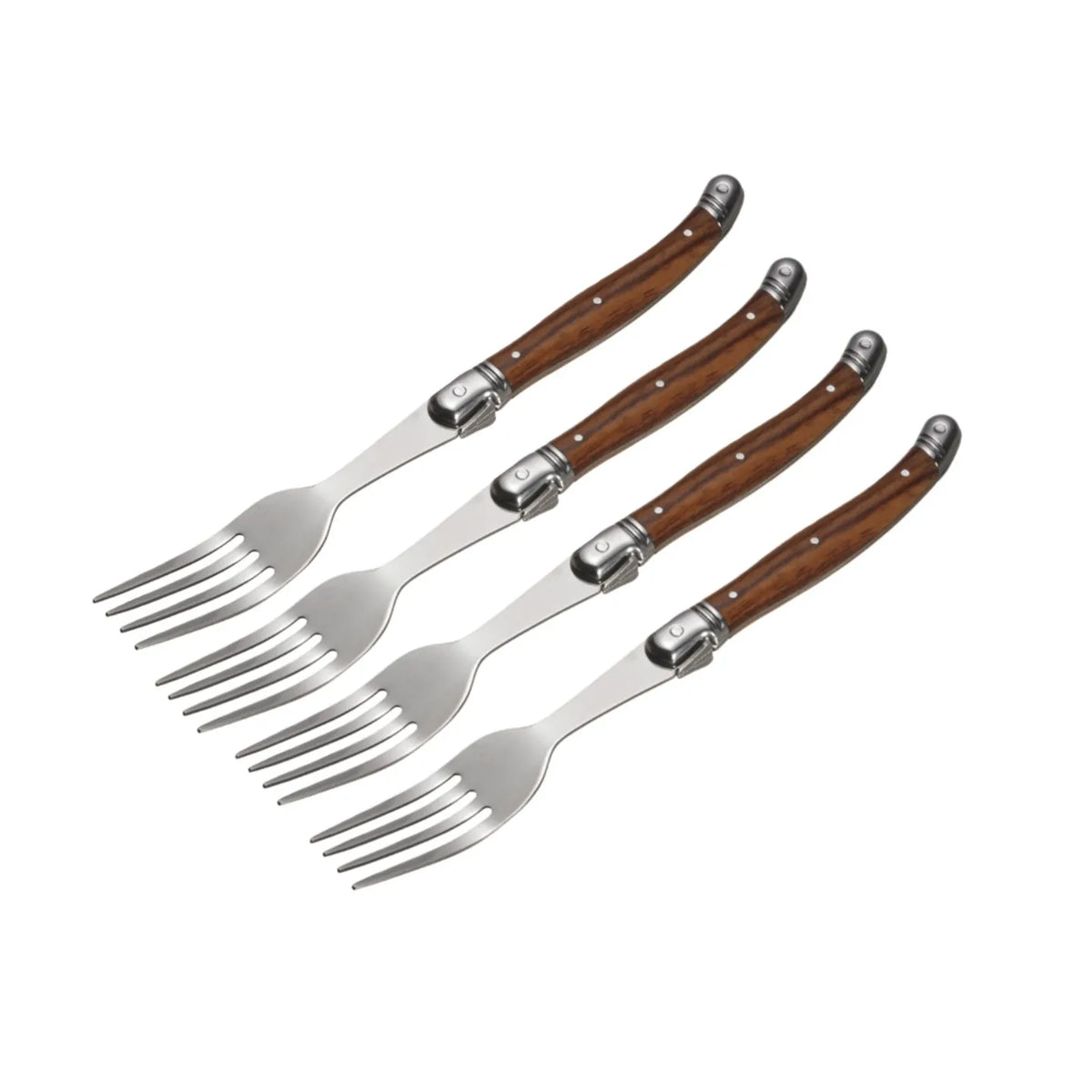 Laguiole Steak Knives & Forks Set – Stainless Steel Cutlery Steak Knife Set Axl 4 PCS Dinner fork