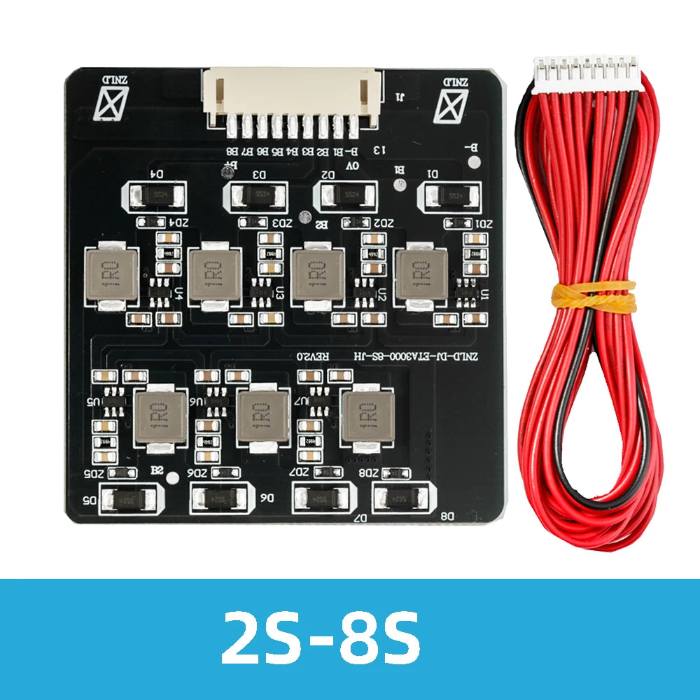 BMS Active Balancer 2S–8S 1.2A | LiFePO4 LTO Battery Board Battery Balancer Module Axl 2S-8S Balanced 1PC