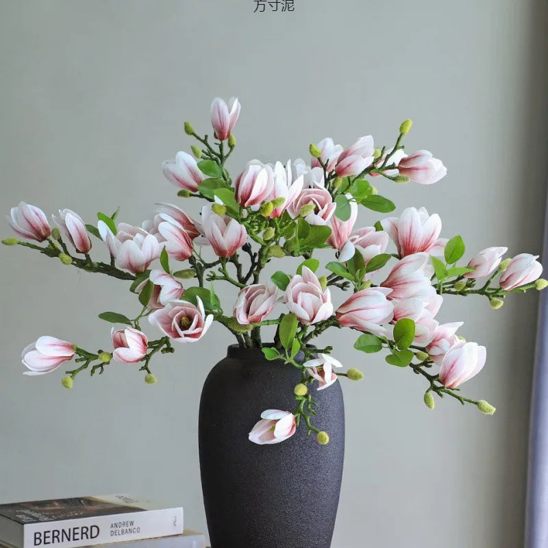 Silk Magnolia Artificial Flower Branch – Wedding & Home Decor Artificial Flower Branch Axl