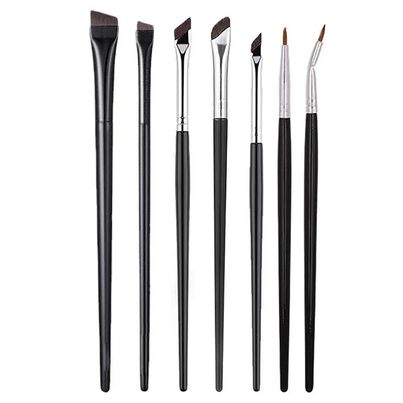 Angled Eyebrow & Eyeliner Brush Set – Precision Liner Brushes Makeup Brush Set Axl A2