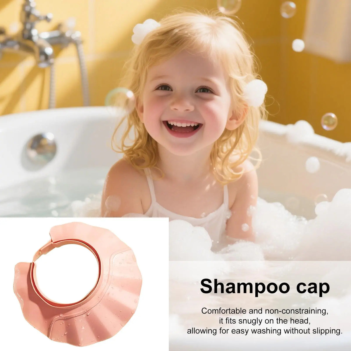Kids & Adult Adjustable Shower Visor – Splash-Proof Hat Shower Visor Cap Axl