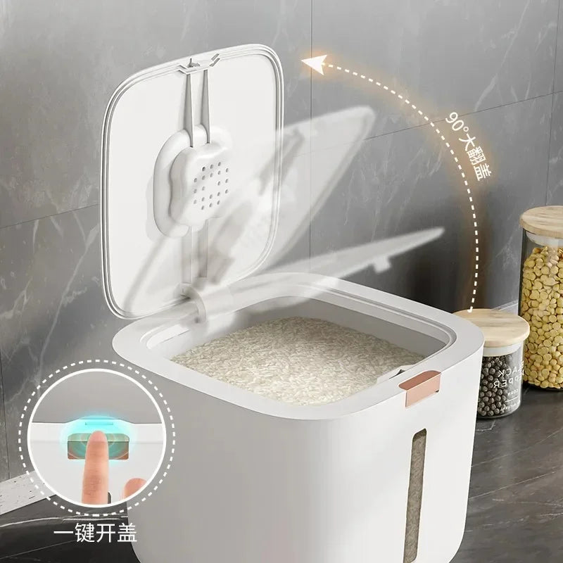 Sealed Rice Storage Bucket with Lid – 5kg & 10kg Canister Food Storage Container Axl