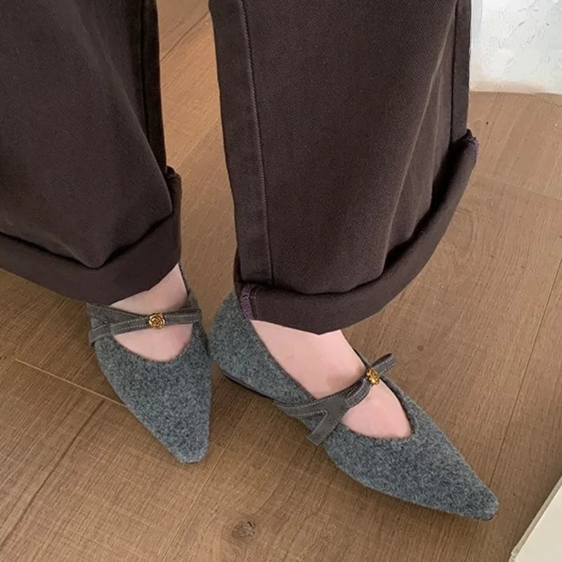 Women's Mary Jane Low Heel Dress Shoes – Bowknot Tweed Pumps Mary Jane Pumps Axl