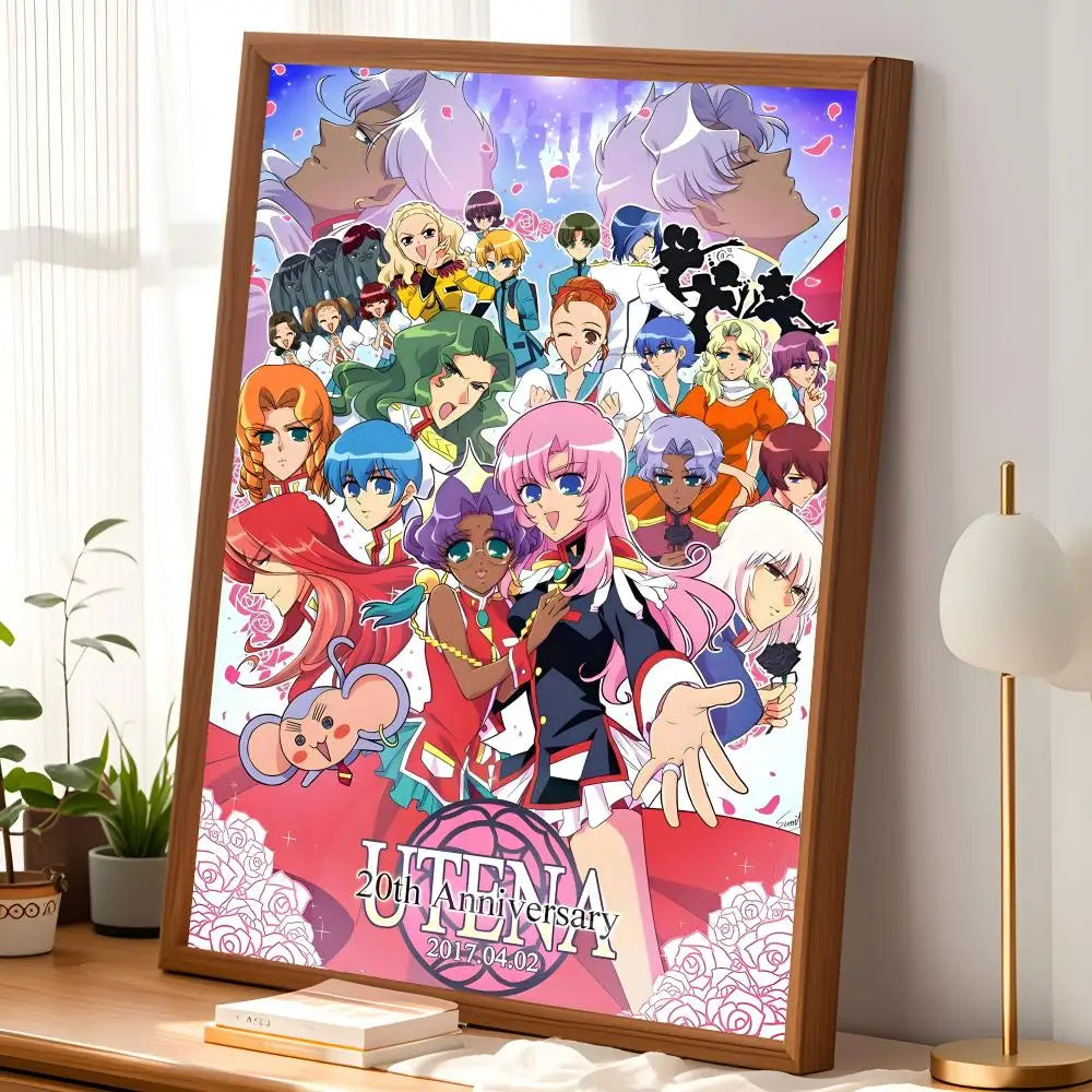 Revolutionary Girl Utena Anime Poster – Self-Stick HD Wall Art Anime Wall Poster Axl