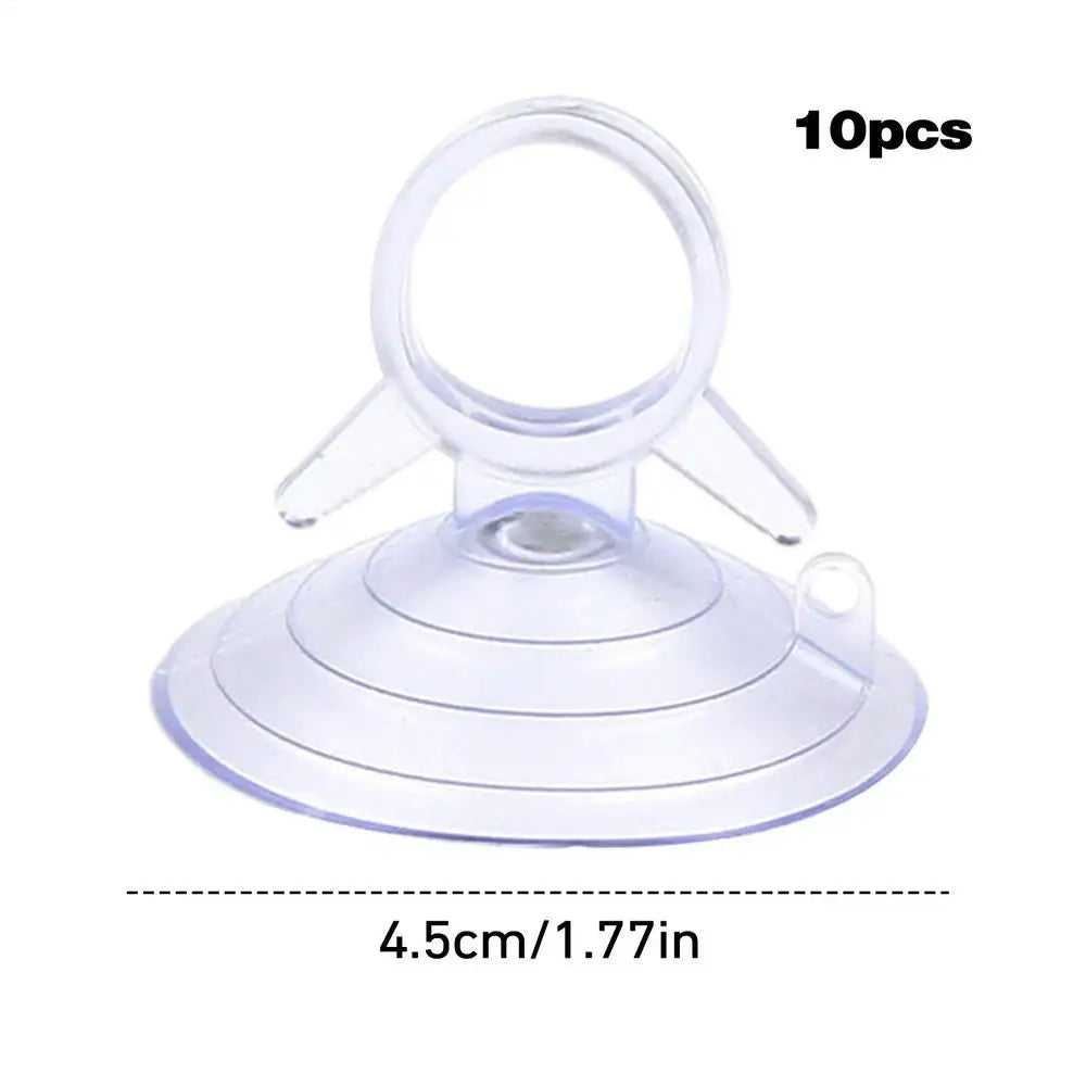 PVC Suction Cup Hooks 10-Pack – Car, Glass & Bathroom Suction Cup Hooks Axl White