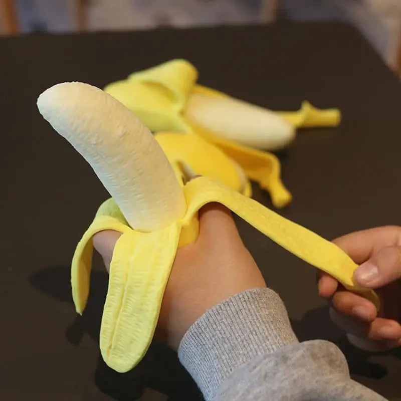 Realistic Peelable Banana Squeeze Fidget Toy – Slow Rising TPR Fidget Squeeze Toy Axl