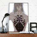 Jujutsu Kaisen Mahito Anime Poster – Self-Adhesive Wall Sticker Anime Wall Poster Axl z7 50x70cm No Frame