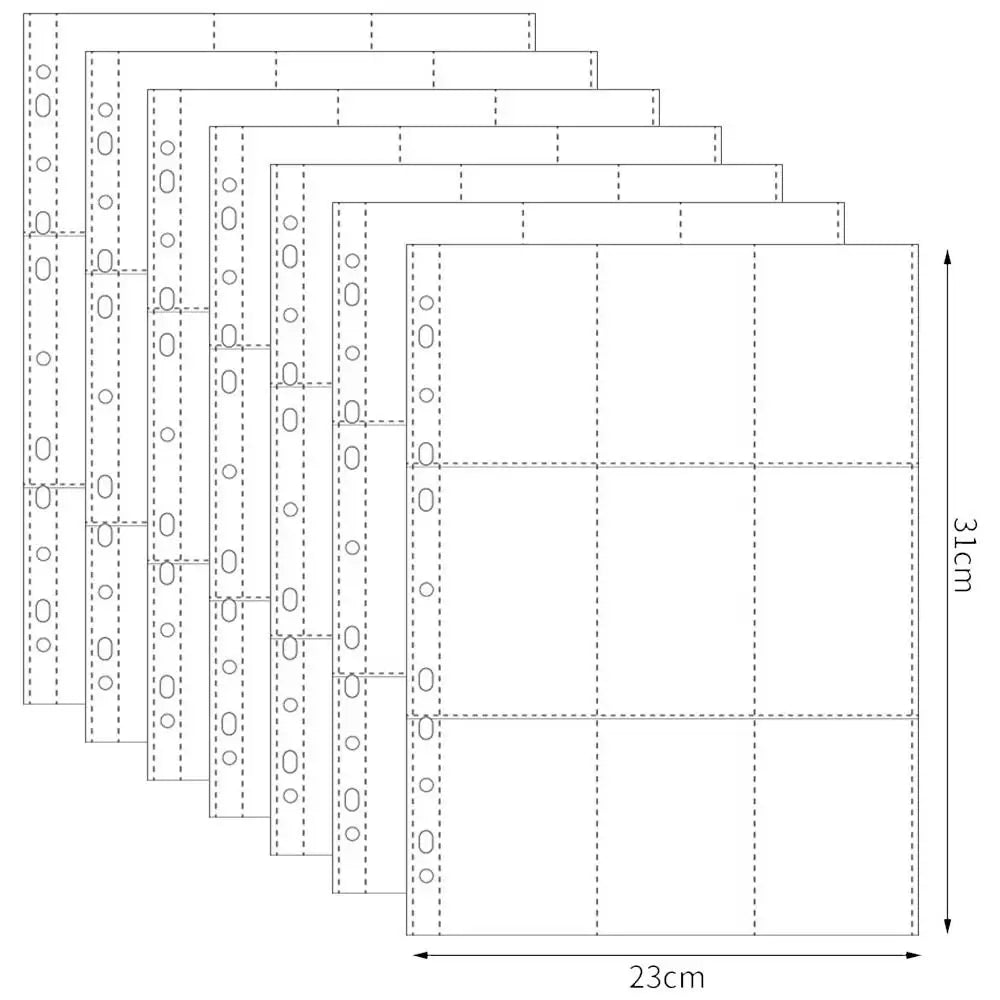 A4 Clear Binder Sleeves – 10 Sheet Photo & Card Pages Binder Sleeve Pages Axl