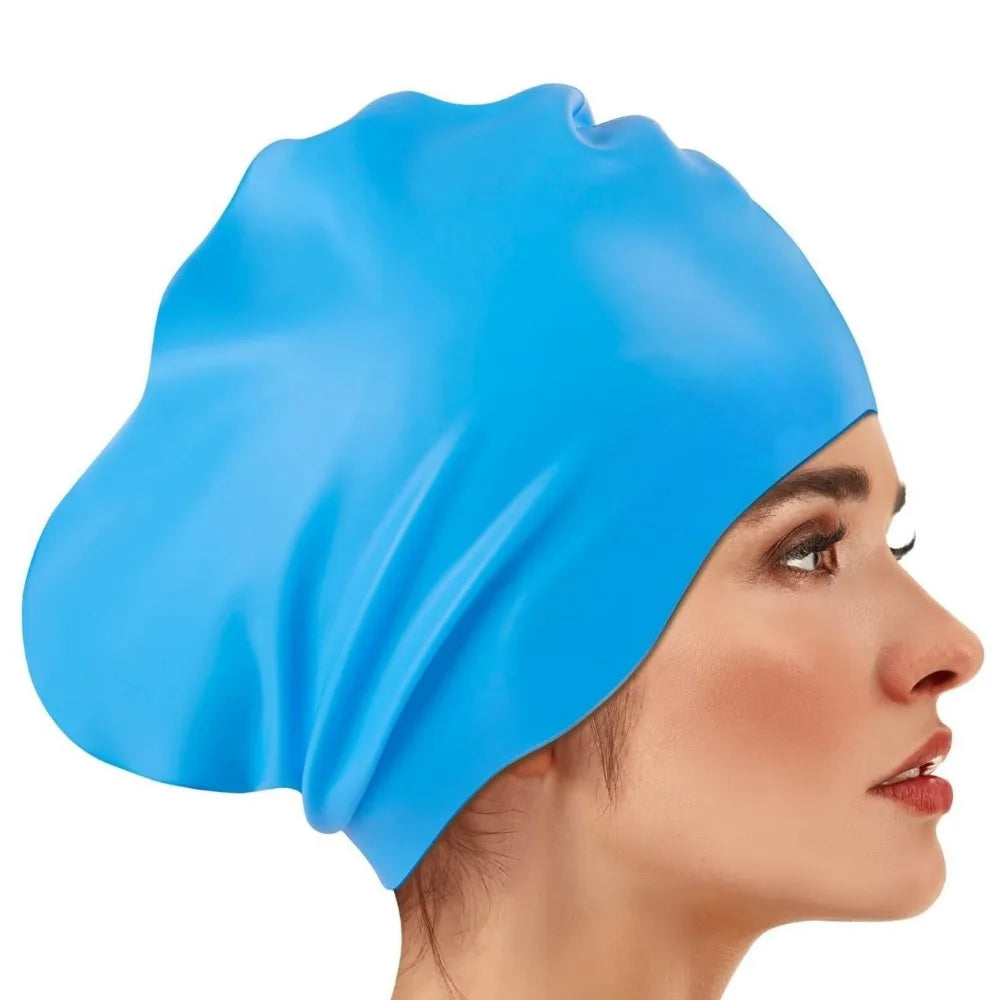 Silicone Swim Cap – Waterproof Snorkeling Cap for Women Swim Cap Axl Style 11