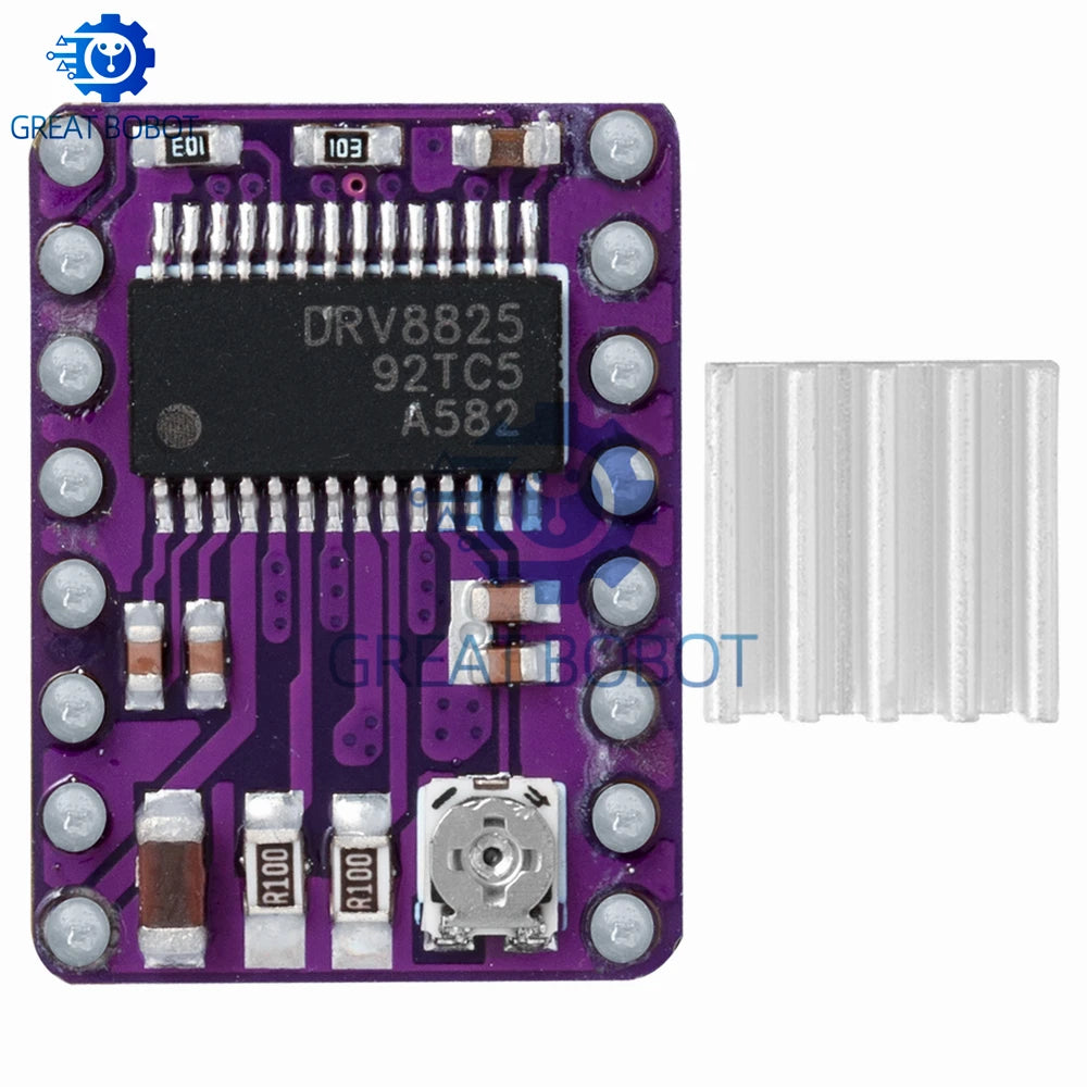 A4988 & DRV8825 Stepper Motor Driver with Heat Sink | RAMPS 1.4 Stepper Motor Driver Axl
