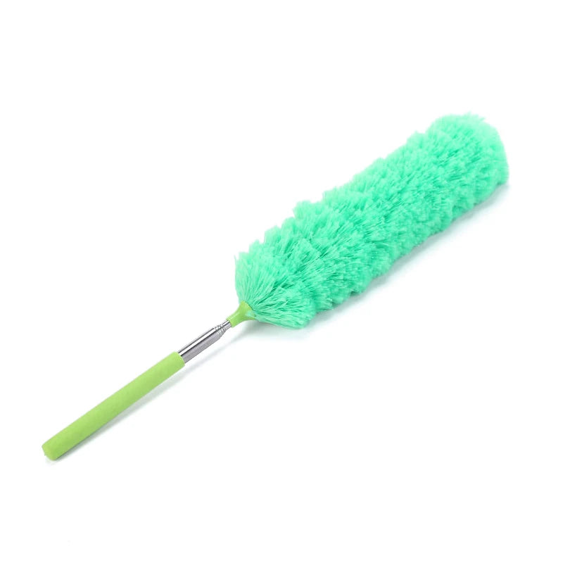 Retractable Microfiber Duster – Extendable Long Handle Brush Retractable Duster Axl Green