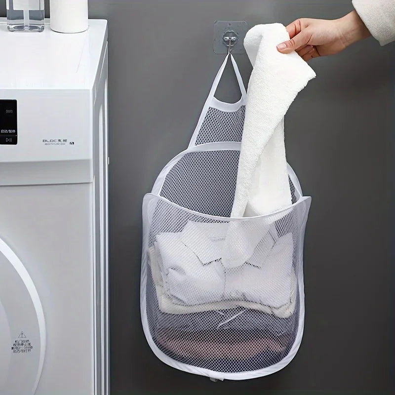 Foldable Wall-Mounted Laundry Basket – Hanging Clothes Hamper Laundry Hamper Axl