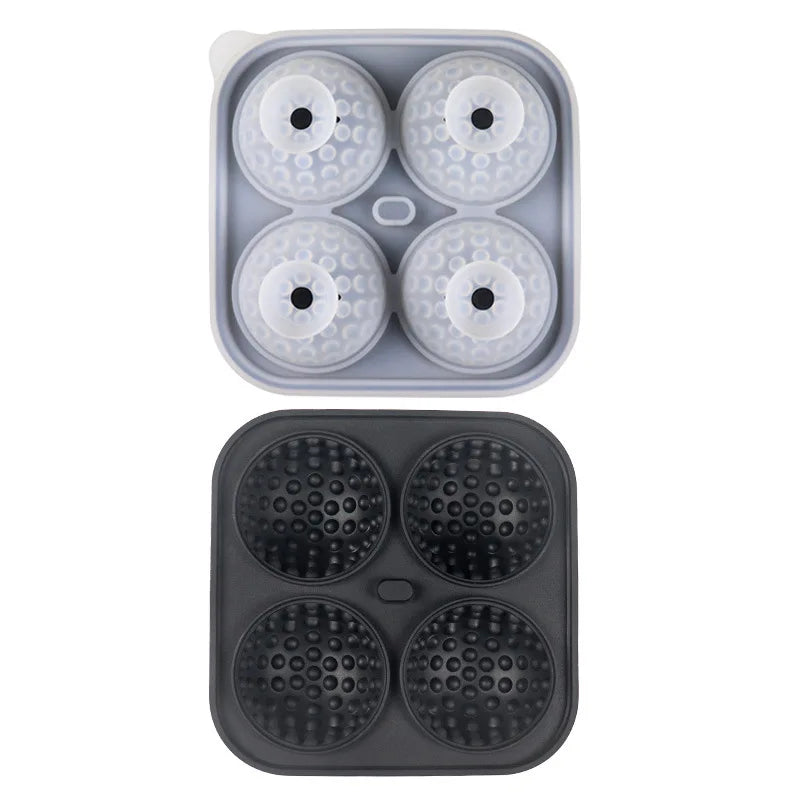 Silicone Ice Ball Mold with Lid | Round Ice Cube Tray – KEMORELA Ice Ball Mold Axl Round-Black