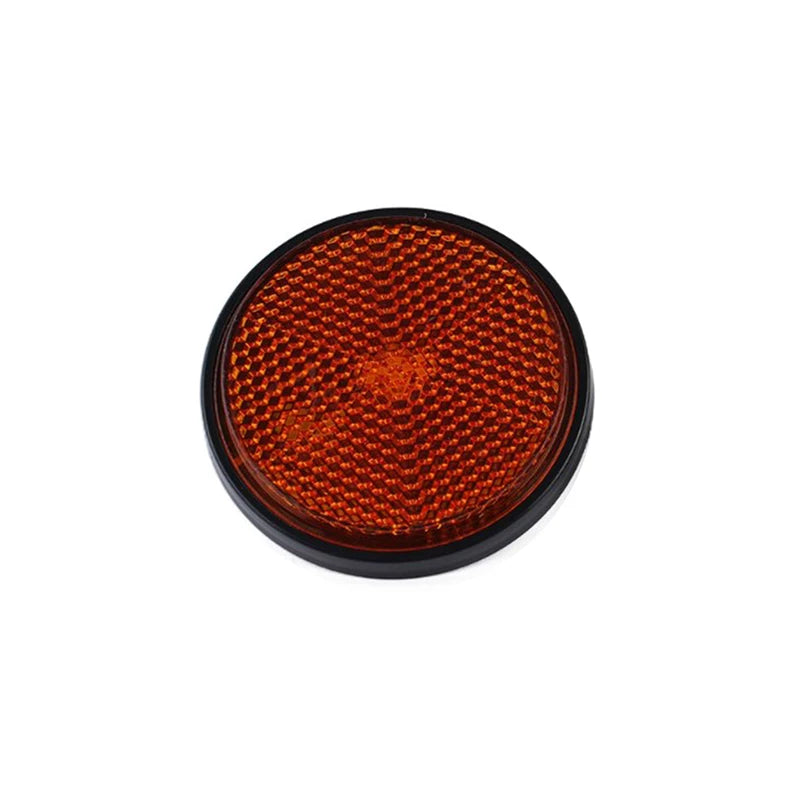 Circular Motorcycle Bicycle Reflector – M6 Screw Night Safety Vehicle Reflector Axl Red