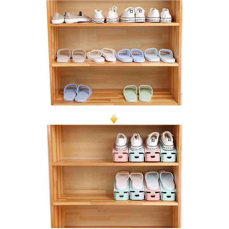 Adjustable Shoe Rack Organizer – Space-Saving Closet Stand Shoe Rack Organizer Axl