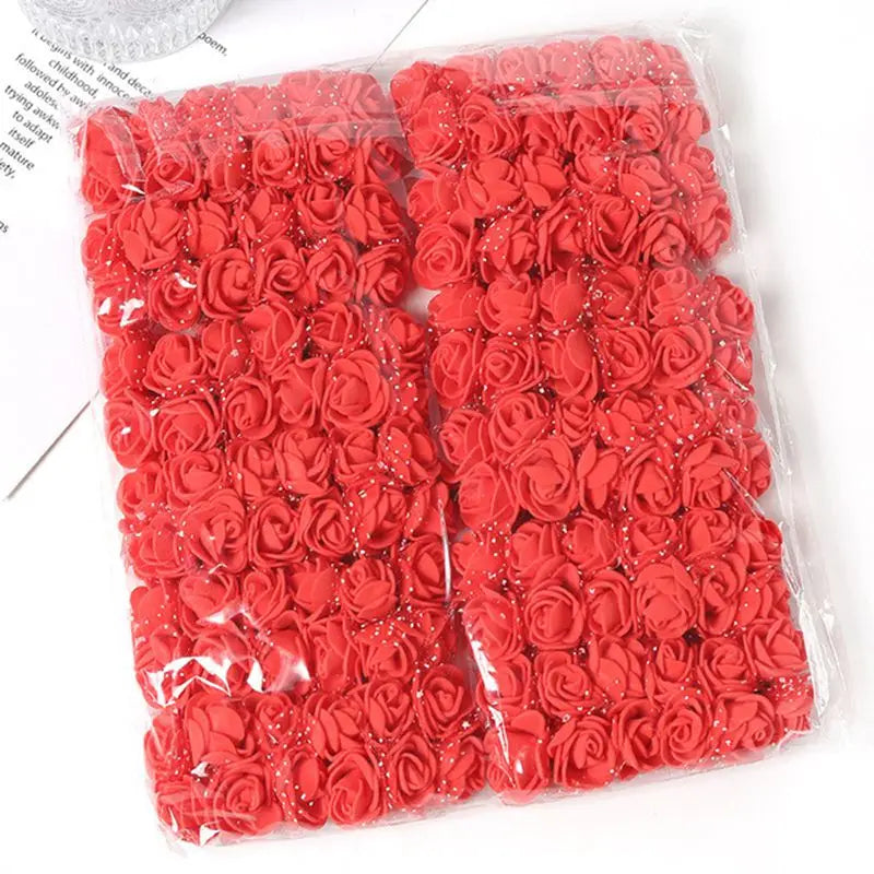 UV-Resistant Foam Rose Artificial Flowers 144 Pcs – DIY Décor Artificial Flower Heads Axl