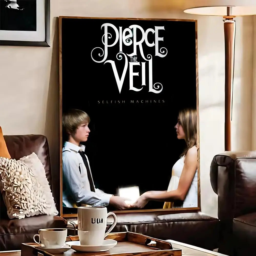 Pierce The Veil Band Poster Self-Adhesive Wall Art Sticker Wall Art Poster Axl