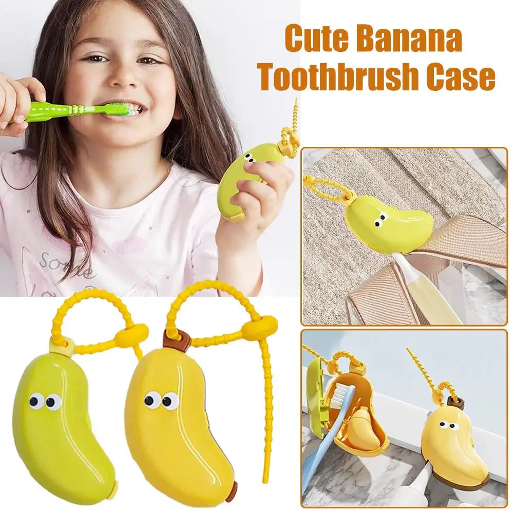Banana Toothbrush Cover – Portable Travel Protective Cap Toothbrush Travel Case Axl