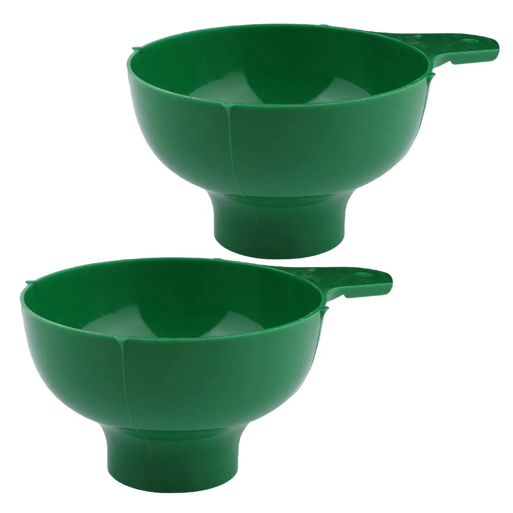 Wide Mouth Food Grade Plastic Funnel for Kitchen – 1-2 Pack Kitchen Funnel Axl Green 2pcs