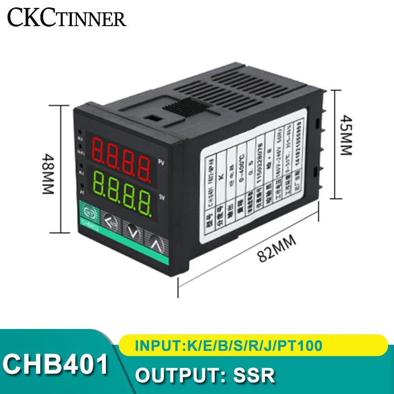 CHB402/702/902 Dual Output PID Temperature Controller 220V Temperature Controller Axl CHB401 SSR