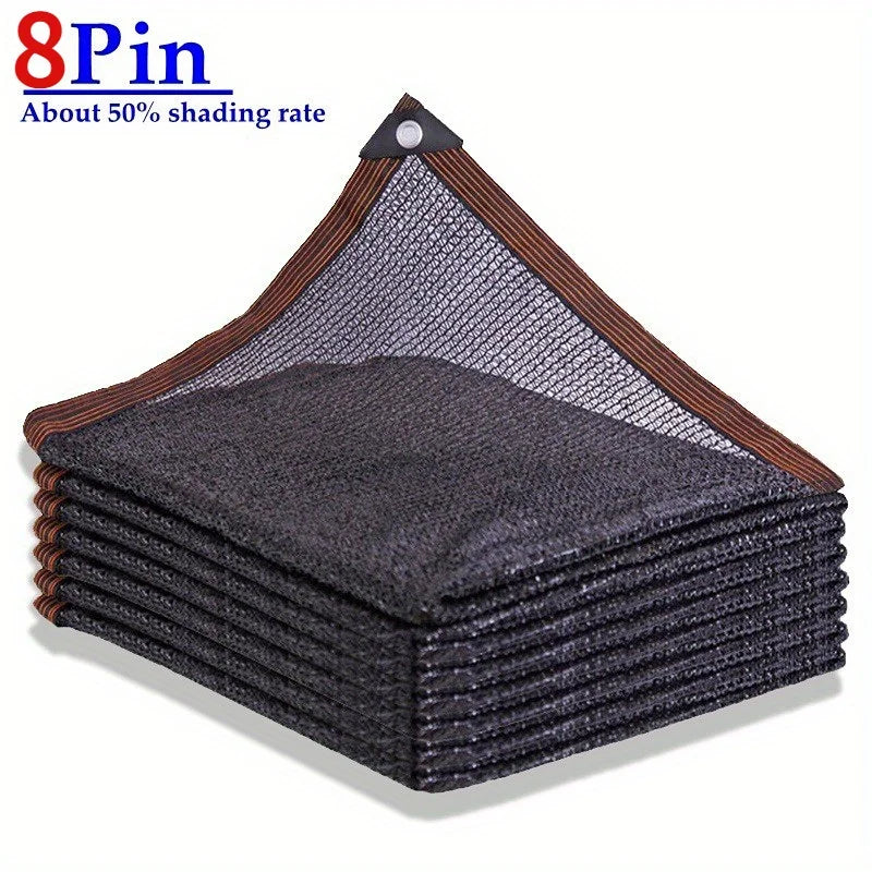 8-Pin Black HDPE Anti-UV Sun Shade Net – Pergola & Greenhouse Sun Shade Net Axl 8 Pin Net 2mx3m