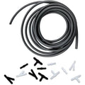 Car Windshield Washer Fluid Hose with Nozzle & Clamp Washer Fluid Hose Kit Axl Black