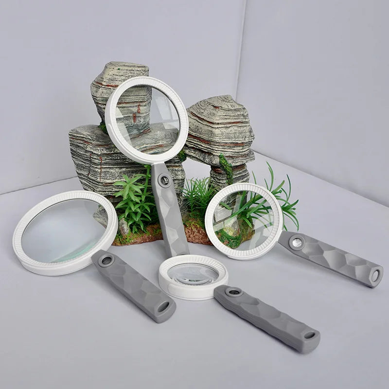 Handheld Massage Handle with Optional Magnifying Glass Massage Handle Axl
