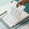 4-Sheet Index Label Stickers – Daily Planner & Scrapbooking Planner Label Stickers Axl A5-2 -4sheets
