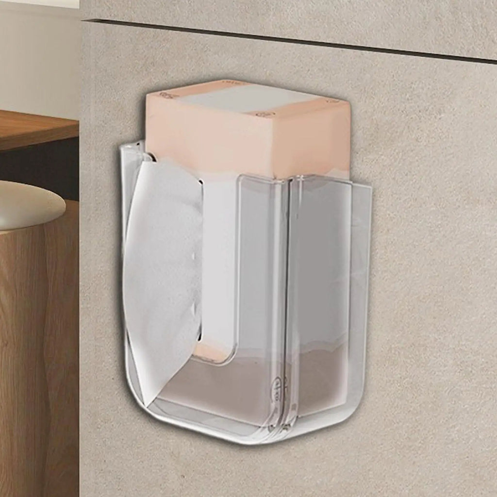 Wall-Mounted Tissue & Wet Wipe Dispenser – No-Drill Tissue Dispenser Axl