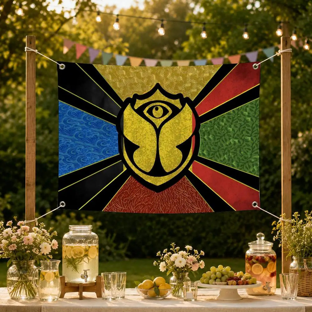 Tomorrowland Festival Flag Banner – Indoor & Outdoor Wall Decor Festival Flag Banner Axl