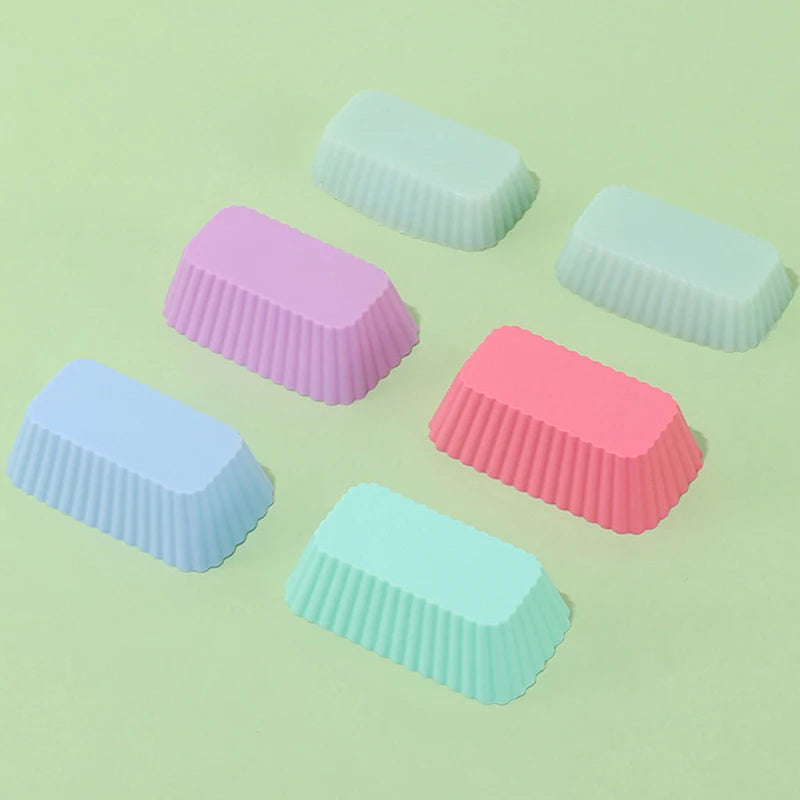 Silicone Rectangular Reusable Baking Mold – Muffin & Cake Cup Silicone Baking Mold Axl