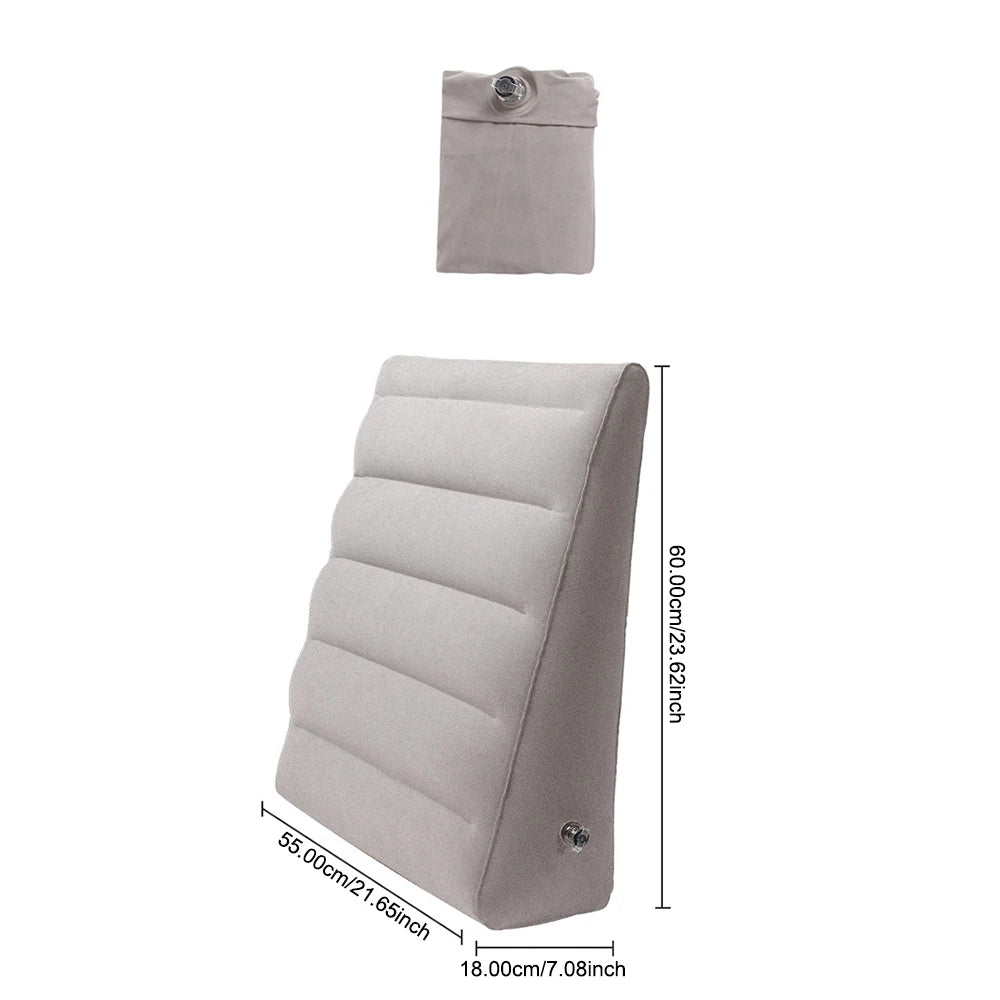 Inflatable Leg Elevation Wedge Pillow – Portable PVC Cushion Wedge Elevation Pillow Axl