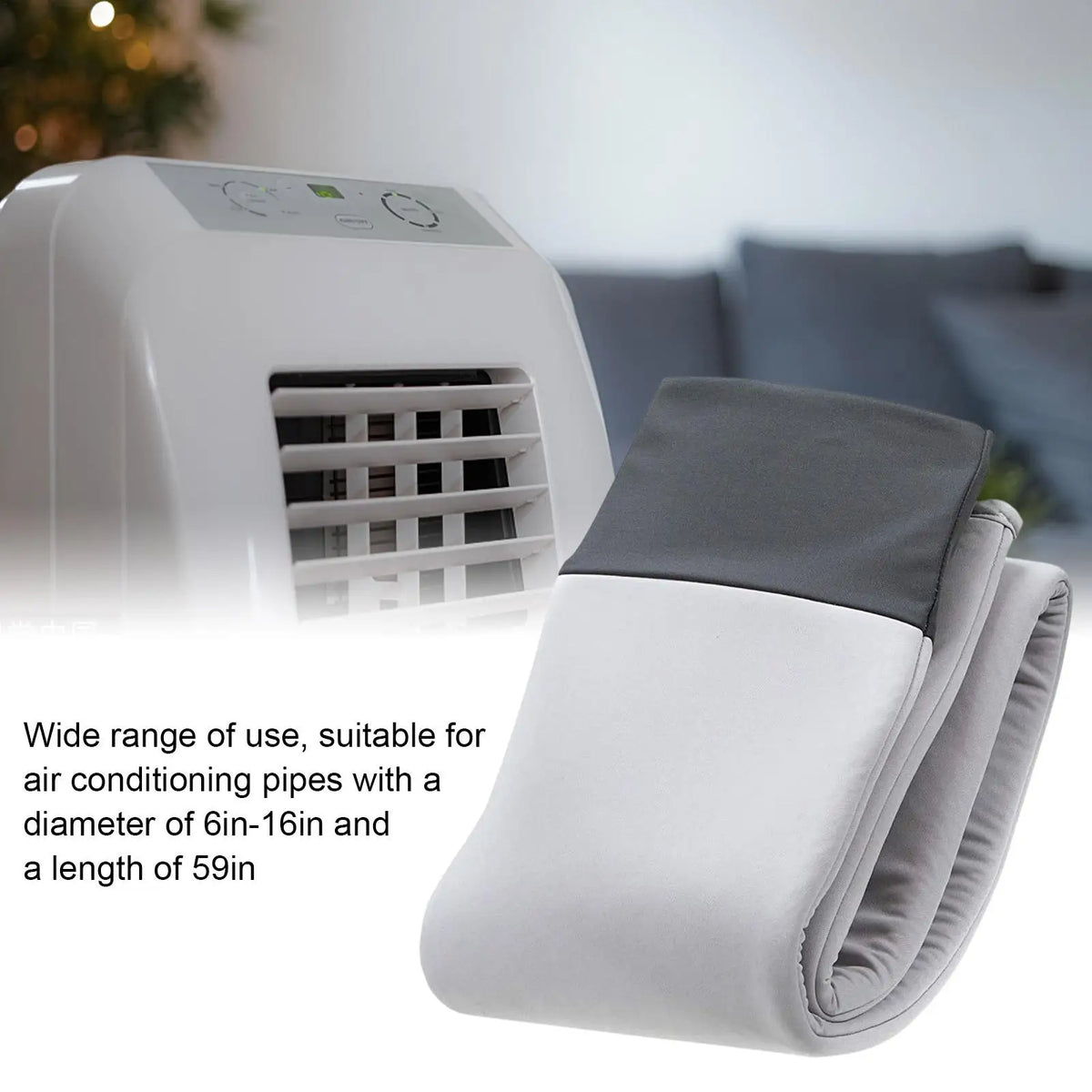 Portable AC Hose Cover – Heat Insulation Sleeve | 59 Inch AC Hose Sleeve Axl