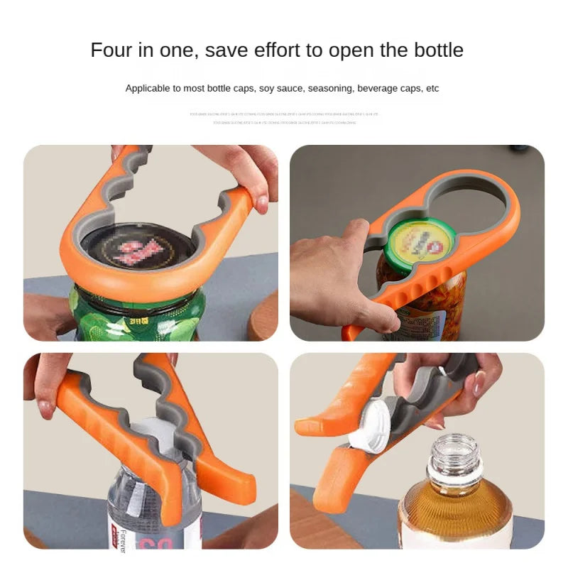4-in-1 Bottle & Can Opener – Non-Slip Multi-Function Kitchen Tool Bottle & Can Opener Axl