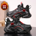 Kids Dragon Print Chunky Sneakers – Boys Platform Sports Shoes Kids Chunky Sneakers Axl black red 37