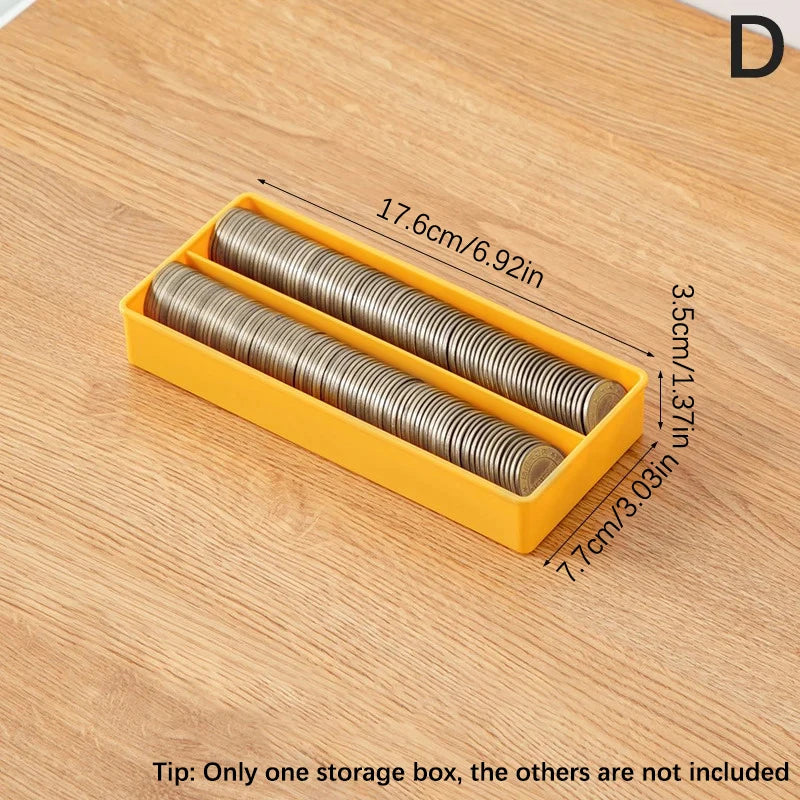 Transparent Portable Storage Box – Coin, Currency & Organizer Storage Box Axl D