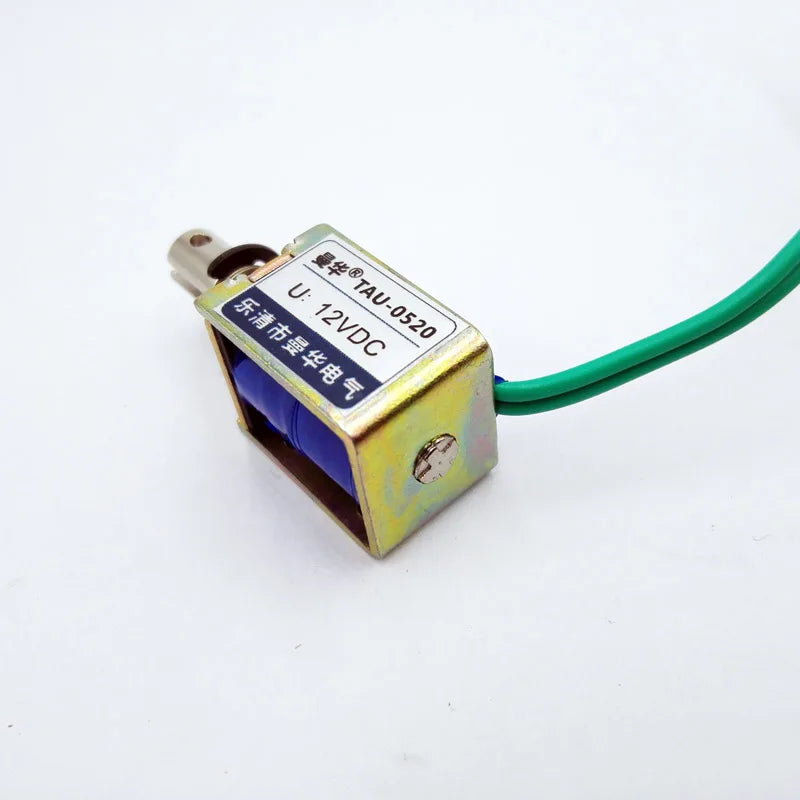 DC 12V/24V Pull Electromagnet TAU-0520 – 10mm Travel 400g Pull Solenoid Electromagnet Axl