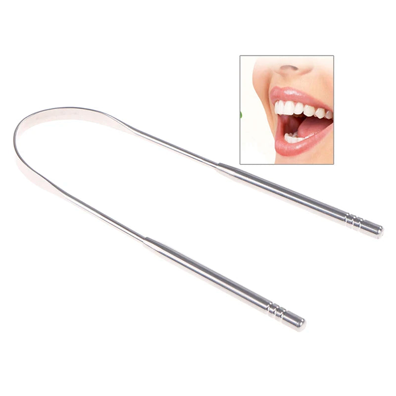 Stainless Steel Tongue Cleaner Scraper | Oral Care Tool Tongue Scraper Axl
