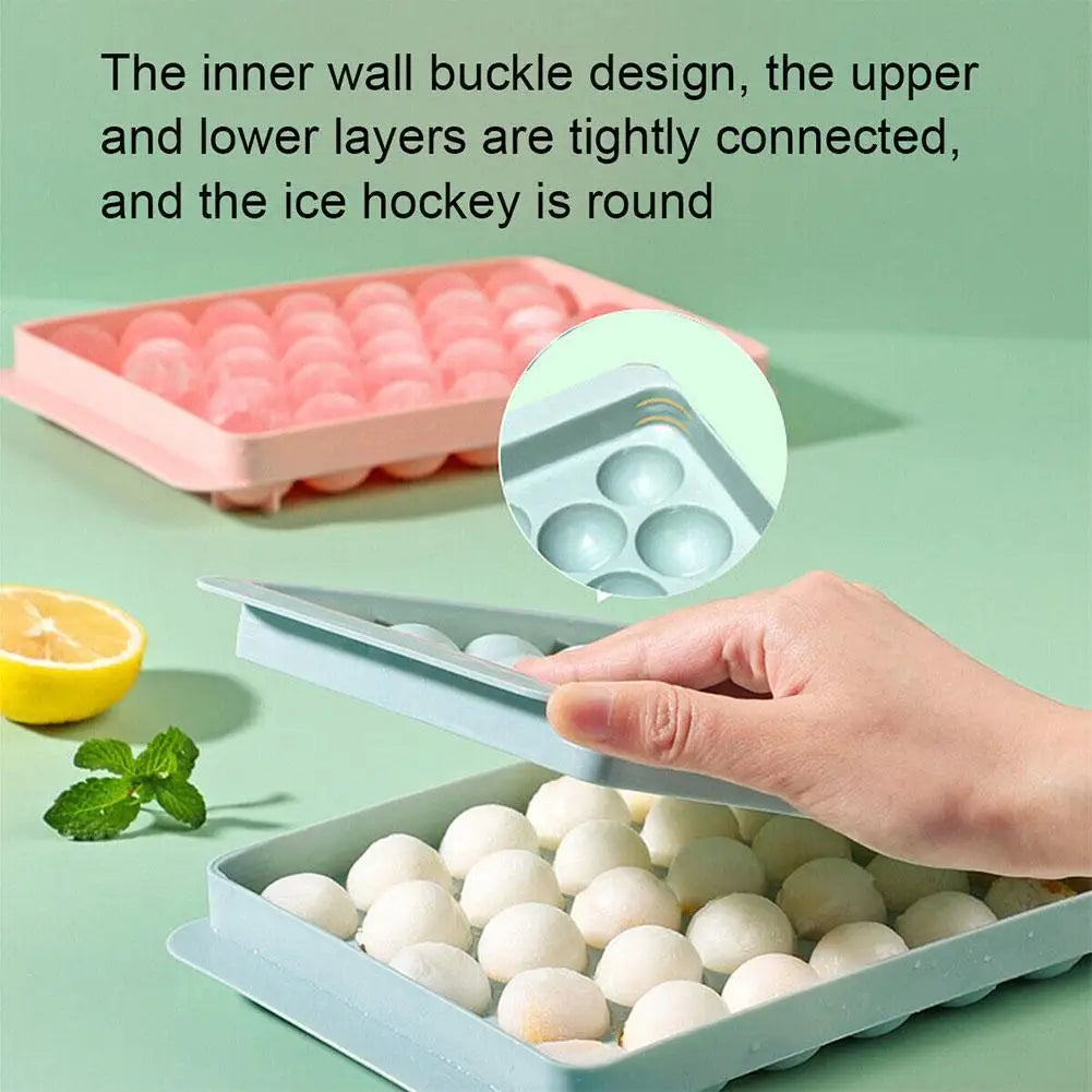 Round Ice Ball Maker Tray – Whiskey Sphere Mold | 2 Colors Ice Ball Mold Tray Axl