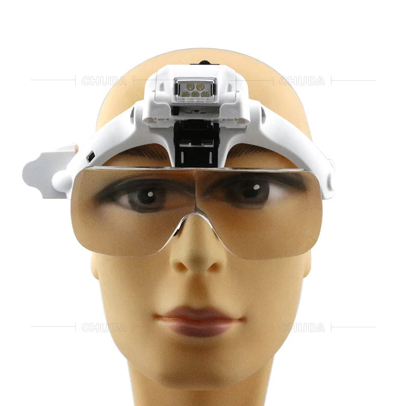 LED Magnifier Glasses 1.2X–4.5X | Jewellery & Watch Loupe LED Magnifier Glasses Axl