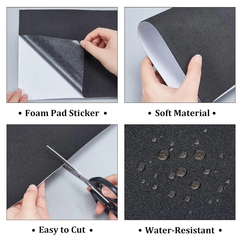 10PCS Self-Adhesive Black Foam Sheets 1mm | Craft & Protection Craft Foam Sheets Axl