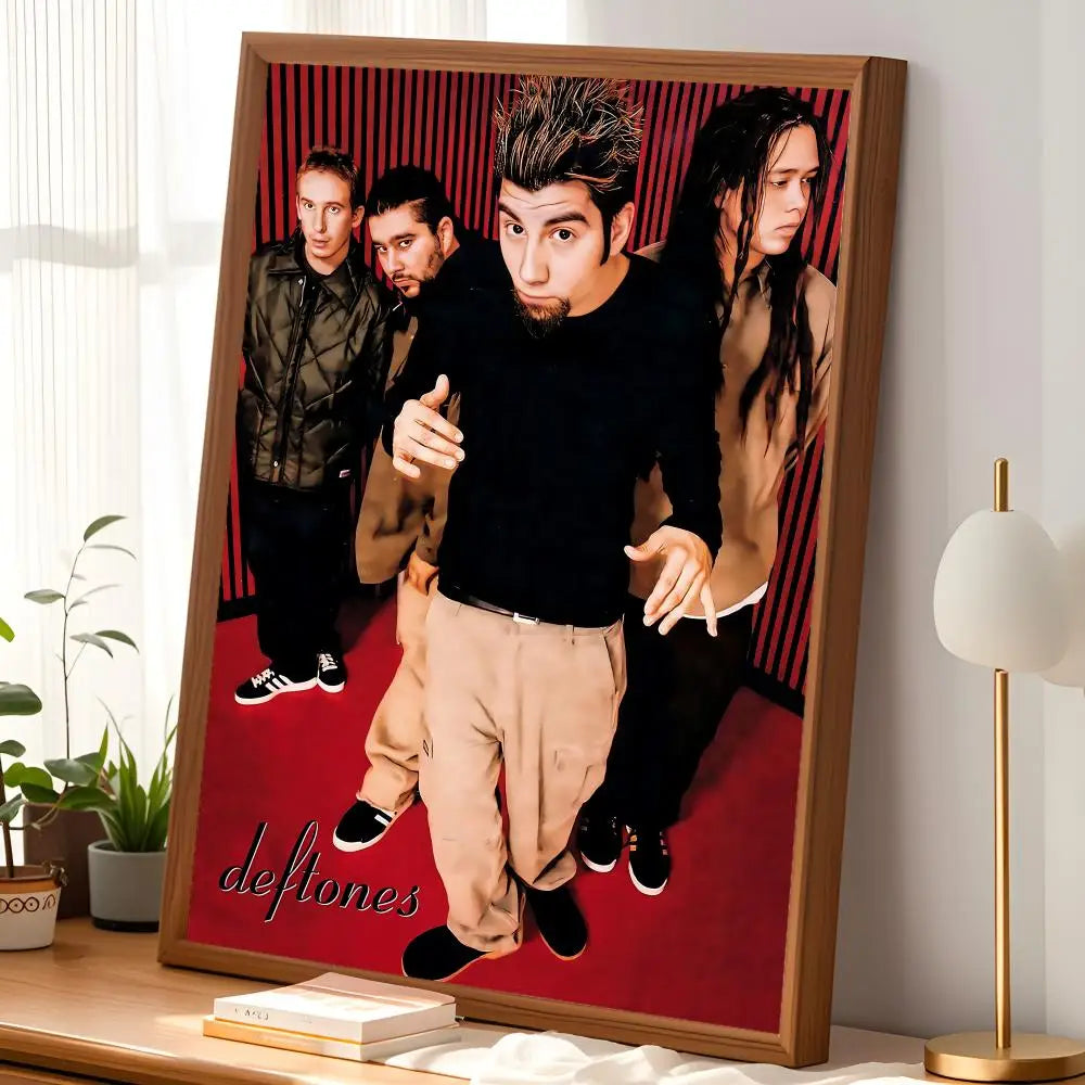 Deftones Poster Self-Stick HD PVC Waterproof Wall Art Decor Music Wall Poster Axl