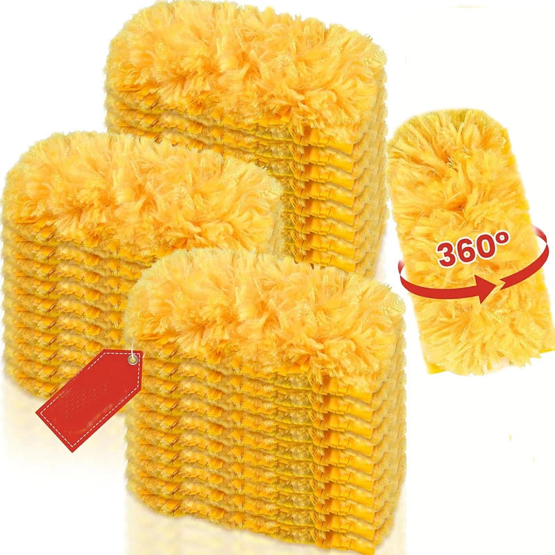 Double-Sided 360° Microfiber Electrostatic Duster – Dust & Webs Microfiber Duster Axl
