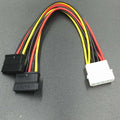 4-Pin Molex IDE to Dual SATA Power Adapter Cable – 20cm SATA Power Adapter Axl black