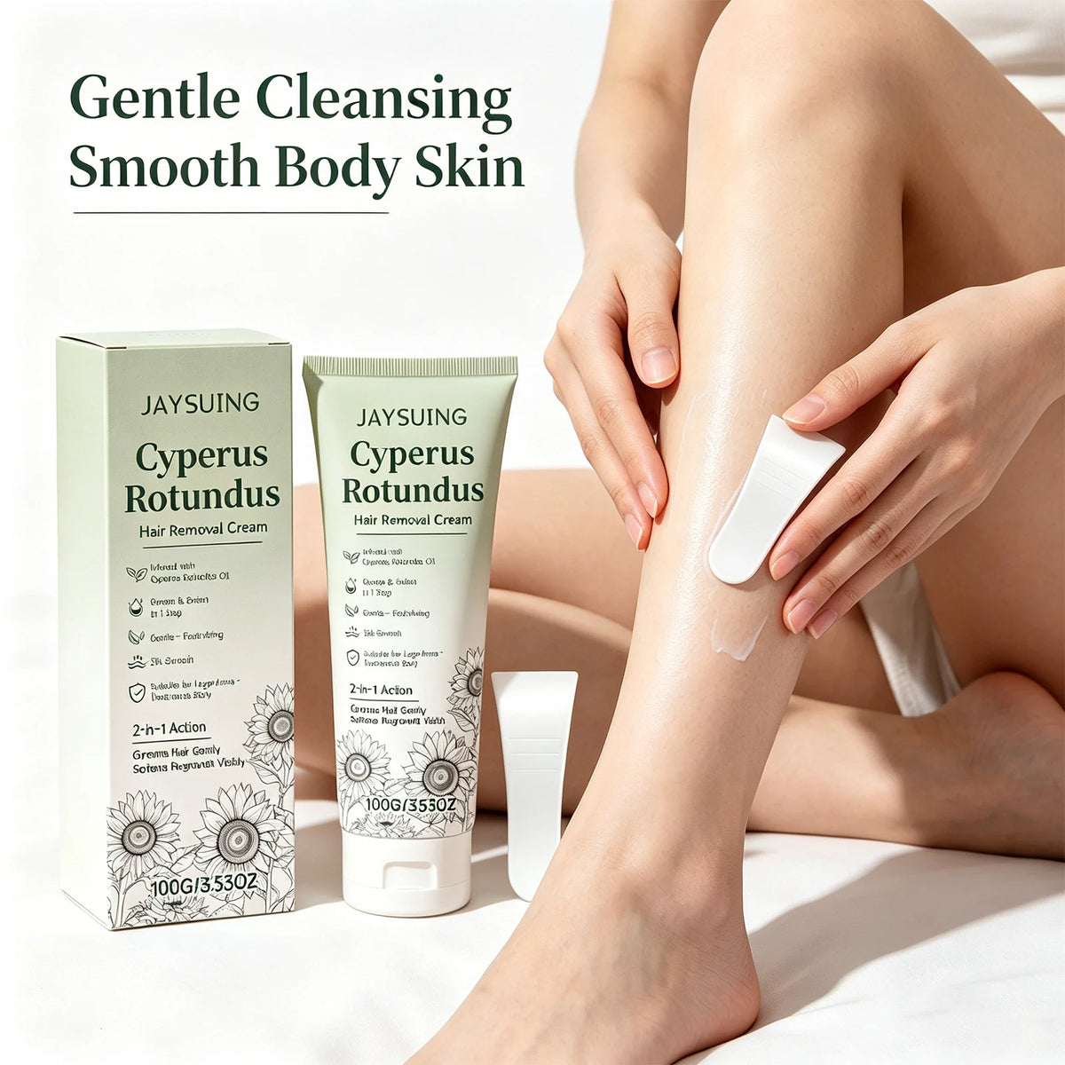 Cyperus Rotundus Hair Removal Cream – Gentle Depilatory 100g Hair Removal Cream Axl