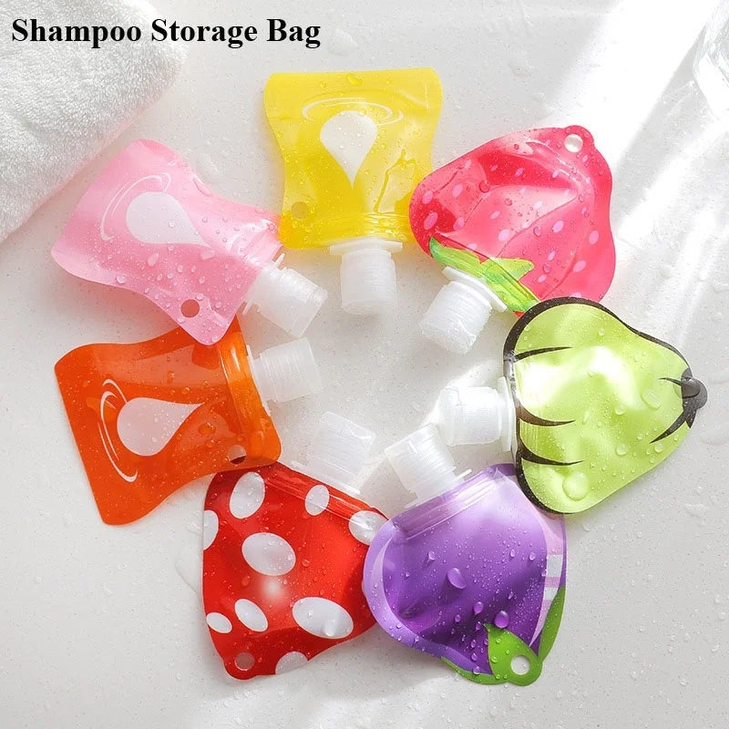 Fruit Shape Refillable Travel Bottles – Mini Portable Containers Travel Bottle Axl Color Random 1 Pcs