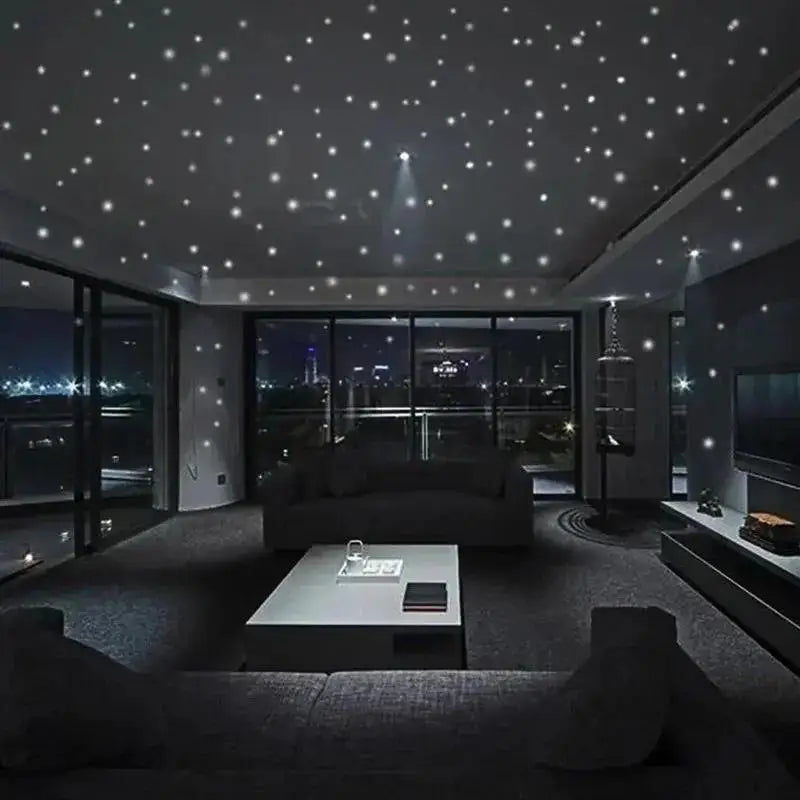 407 Pcs Glow in the Dark Star Wall Stickers – Kids Room Decor Glow Wall Stickers Axl